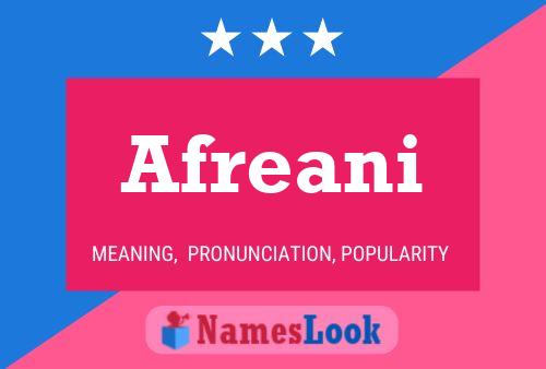 ملصق اسم Afreani