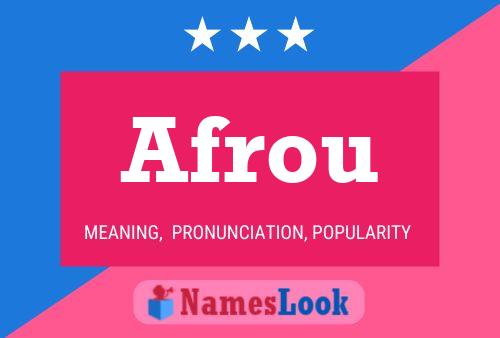 ملصق اسم Afrou