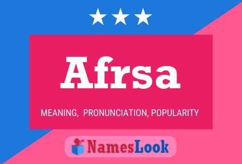 ملصق اسم Afrsa