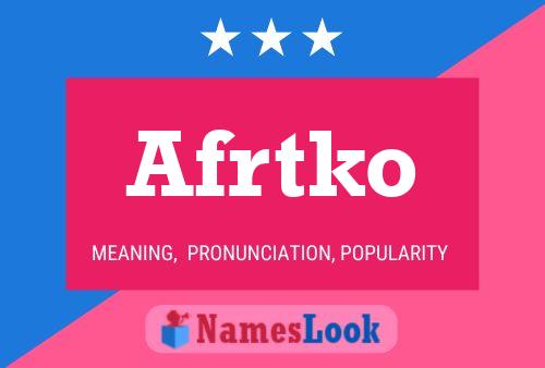 ملصق اسم Afrtko