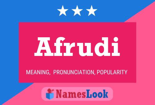 ملصق اسم Afrudi