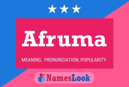 ملصق اسم Afruma