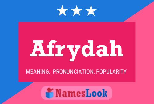 ملصق اسم Afrydah