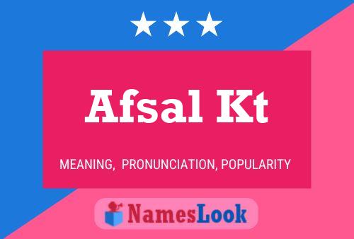 ملصق اسم Afsal Kt