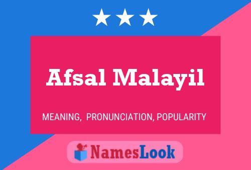 ملصق اسم Afsal Malayil