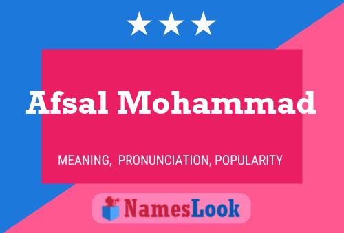 ملصق اسم Afsal Mohammad