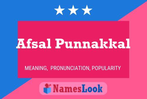 ملصق اسم Afsal Punnakkal