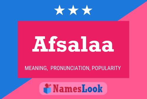 ملصق اسم Afsalaa