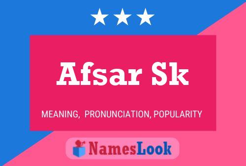 ملصق اسم Afsar Sk