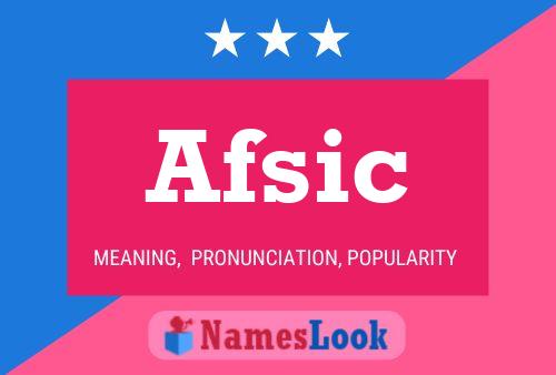 ملصق اسم Afsic