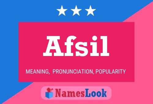 ملصق اسم Afsil