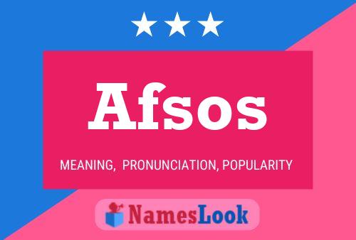 ملصق اسم Afsos