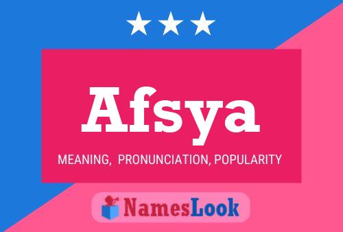 ملصق اسم Afsya