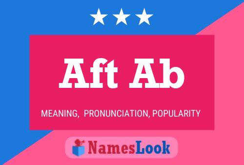 ملصق اسم Aft Ab