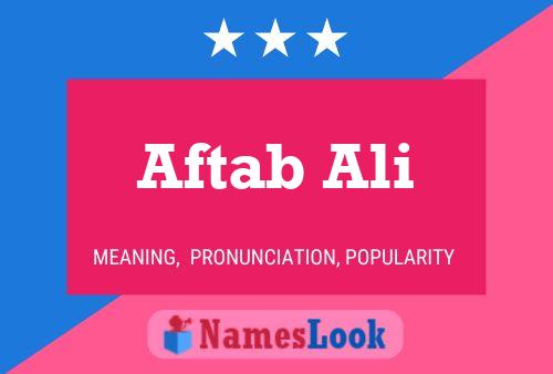 ملصق اسم Aftab Ali