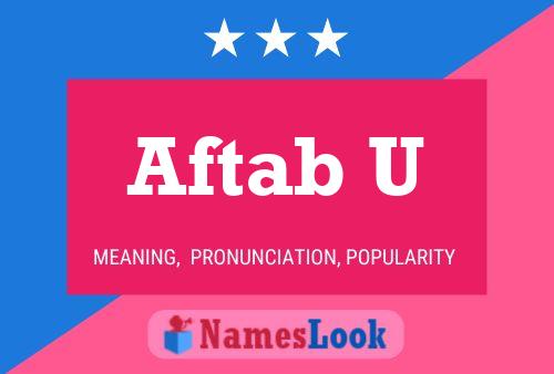 ملصق اسم Aftab U