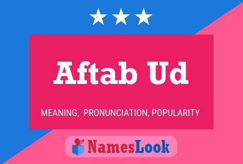 ملصق اسم Aftab Ud