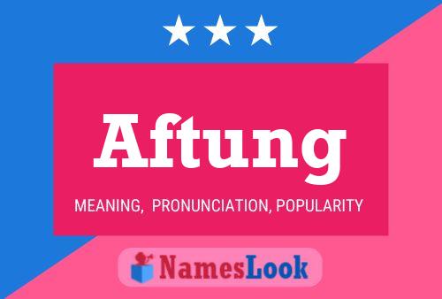 ملصق اسم Aftung