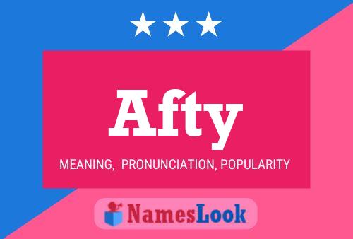 ملصق اسم Afty