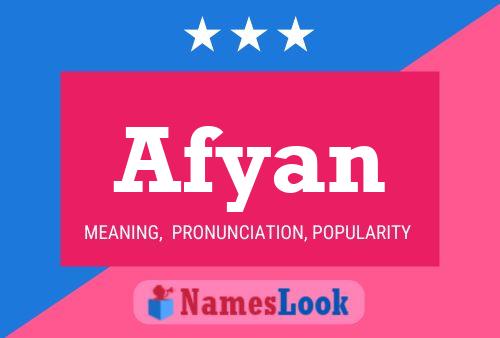 ملصق اسم Afyan