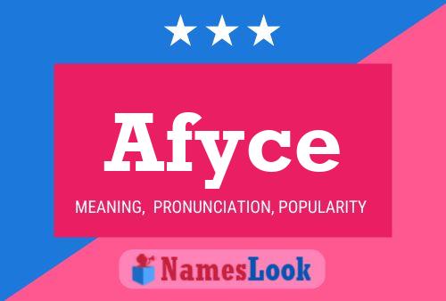 ملصق اسم Afyce