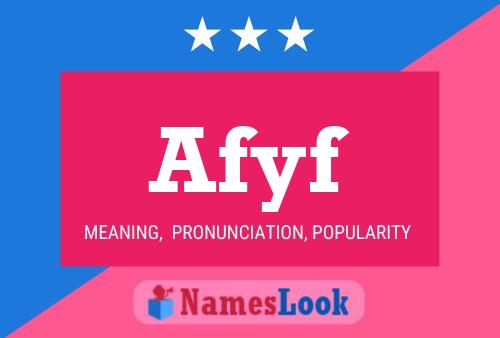 ملصق اسم Afyf