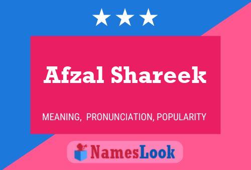 ملصق اسم Afzal Shareek