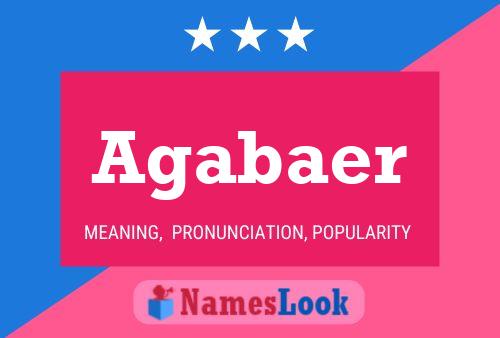 ملصق اسم Agabaer