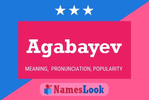 ملصق اسم Agabayev