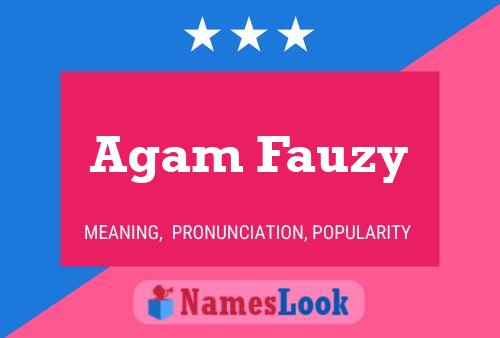 ملصق اسم Agam Fauzy