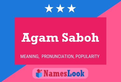 ملصق اسم Agam Saboh