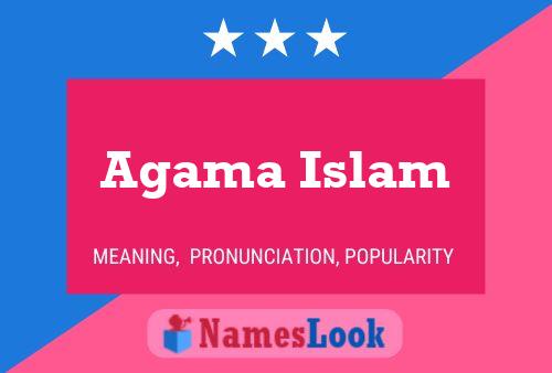 ملصق اسم Agama Islam