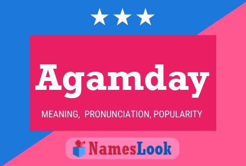 ملصق اسم Agamday