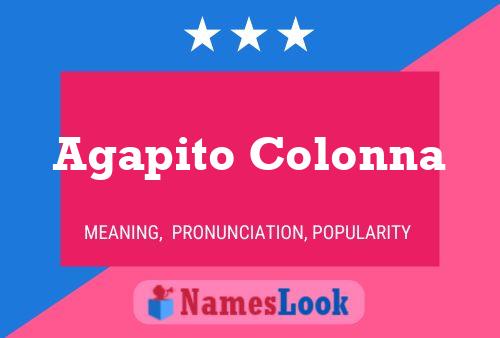 ملصق اسم Agapito Colonna