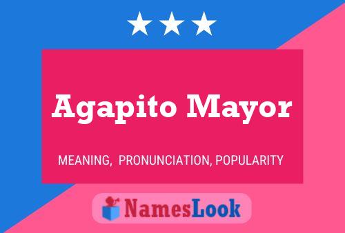 ملصق اسم Agapito Mayor