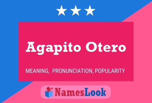 ملصق اسم Agapito Otero