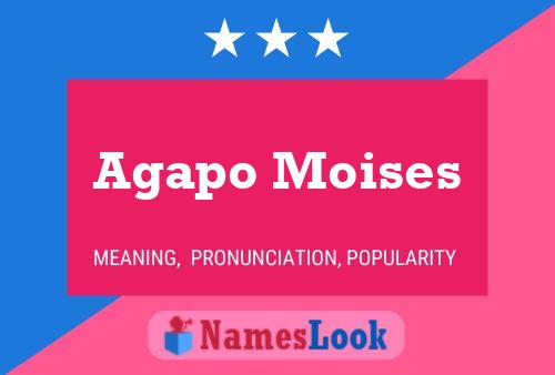 ملصق اسم Agapo Moises