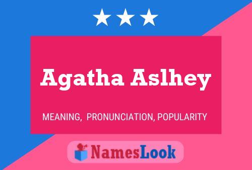 ملصق اسم Agatha Aslhey