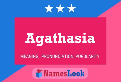 ملصق اسم Agathasia