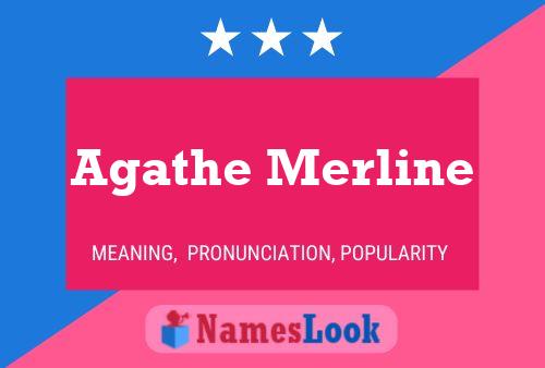 ملصق اسم Agathe Merline