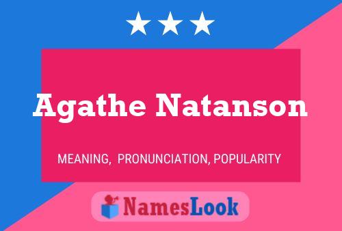 ملصق اسم Agathe Natanson