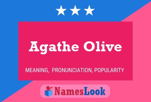 ملصق اسم Agathe Olive