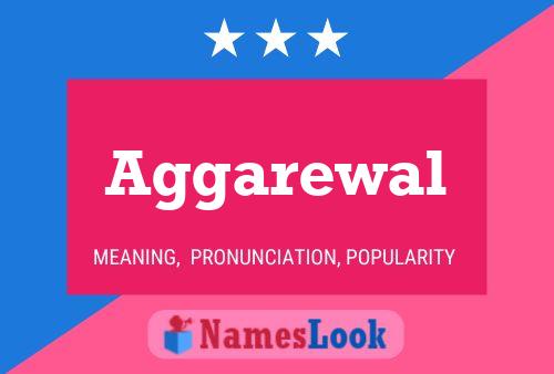 ملصق اسم Aggarewal