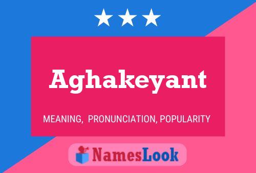 ملصق اسم Aghakeyant