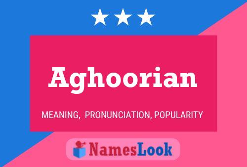 ملصق اسم Aghoorian