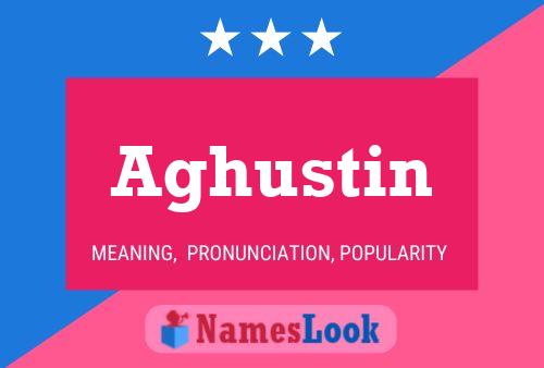 ملصق اسم Aghustin