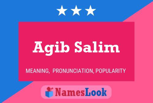 ملصق اسم Agib Salim