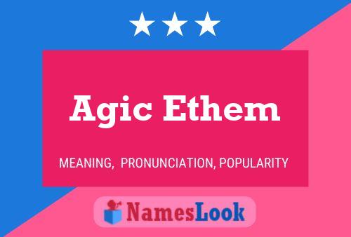 ملصق اسم Agic Ethem