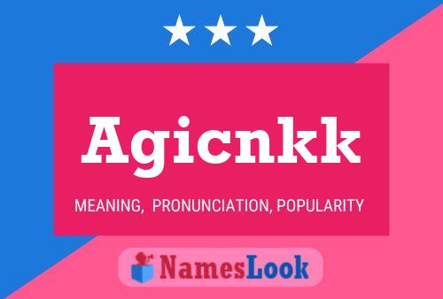 ملصق اسم Agicnkk