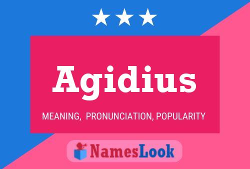 ملصق اسم Agidius